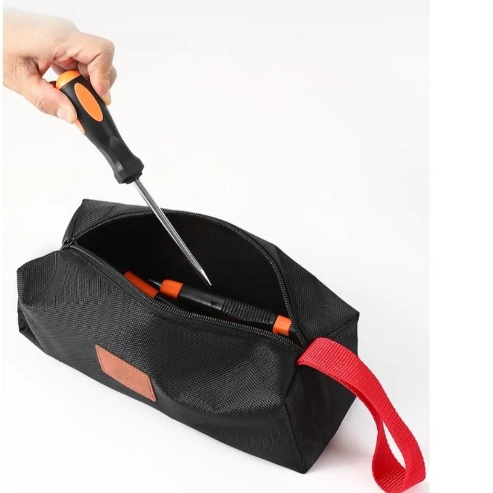 Large Capacity Electrician Tool Bag Waterproof Hardware Tool Bag Multifunctional Tool Pouch Handbag Portable Storage Supplies