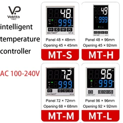 PID Intelligent Temperature Controller KJEN Type Four Input Intelligent Temperature Regulator Relay Solid State Double Output