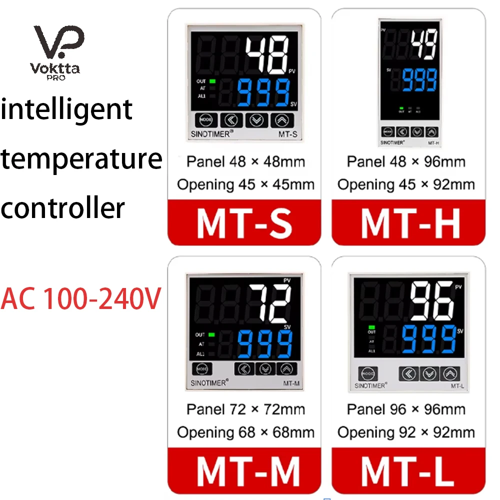 PID Intelligent Temperature Controller KJEN Type Four Input Intelligent Temperature Regulator Relay Solid State Double Output