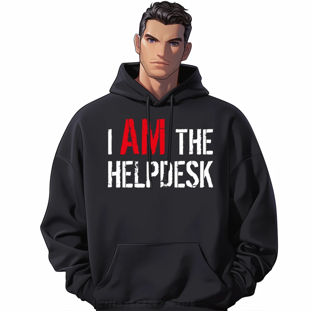 

Geek Hoodies Newest Round Neck Sarcastic Technical Support I Am Youth Sweatshirt Party Long Sleeve Hoodies