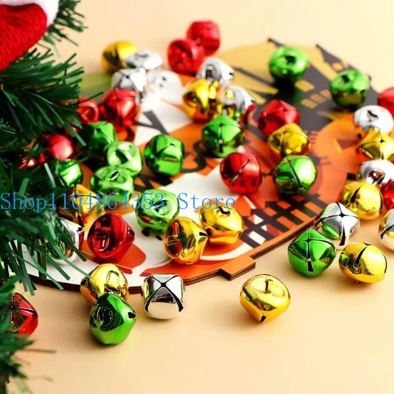 652F Weihnachtsglocken, 300 Stück Bastelglocken, DIY-Glocken für Kranz, Ferienhaus und Weihnachtsdekoration (0,4 Zoll) – Detail 5