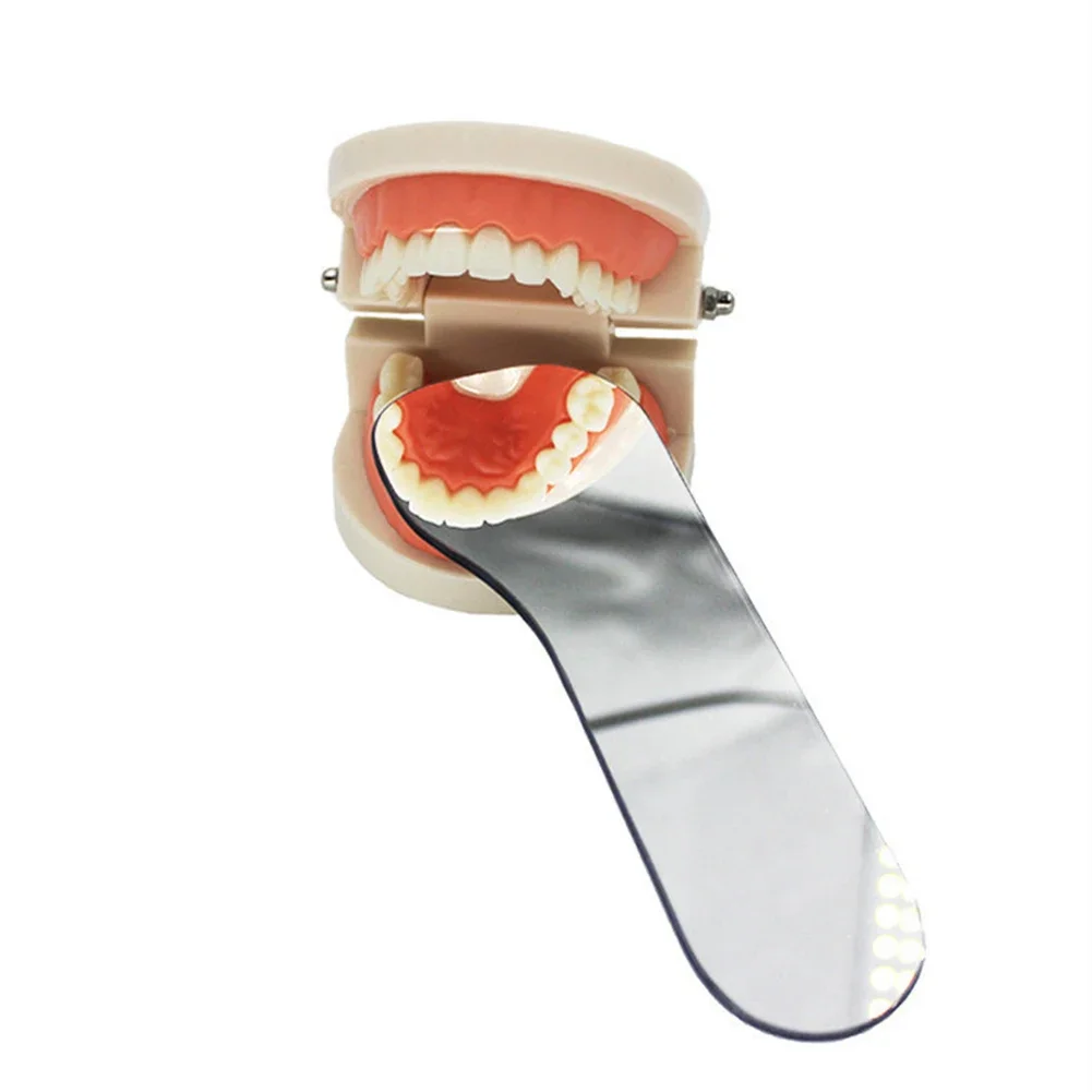 Autoclavable Dental Lab Photography Mirror Board Reflector Double-Sided Occlusal Orthodontic Intra Oral Glass With Storage Pouch