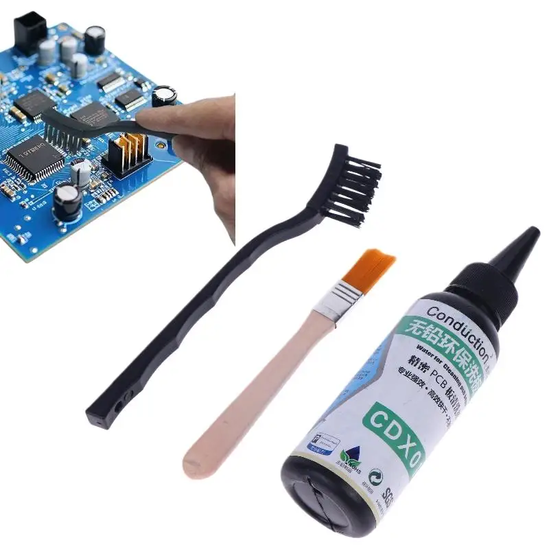 New 3Pcs Fast Drying 100ml PCB Motherboard Cleaner Liquid Multifunctional Effective Electronics Cleaning Agent Contact Cleaner - view 6