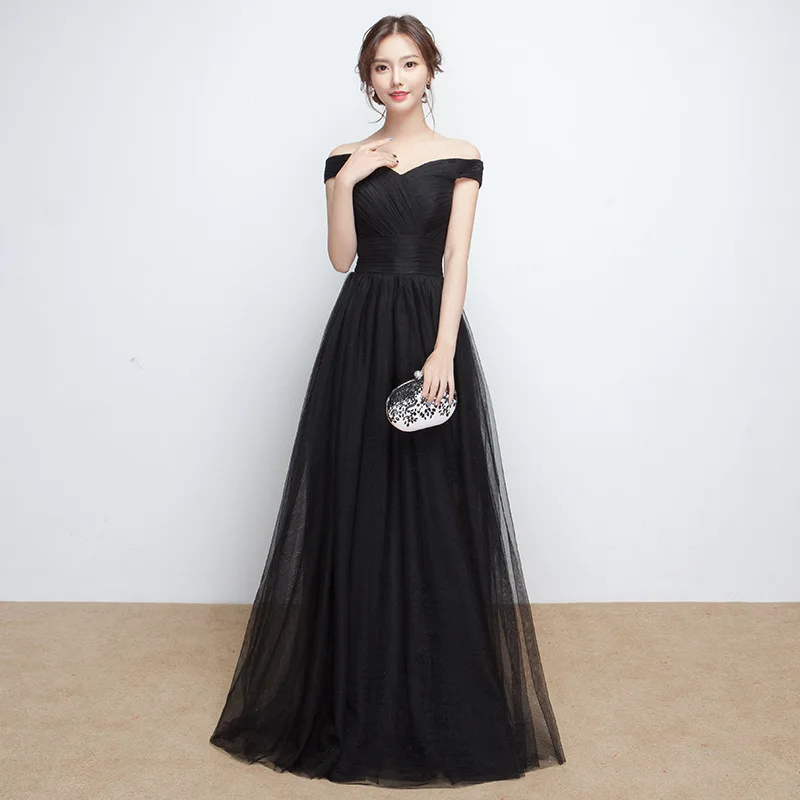 Brinde de noiva 2025 novo inverno sexy fora do ombro longo vermelho banquete de casamento vestido de noite festa de casamento vestido formal