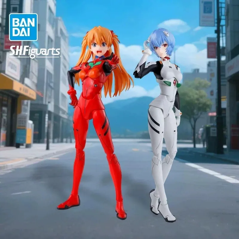 

BANDAI S.H.Figuarts Neon Genesis Evangelion Rei Ayanami Asuka Langley Soryu Action Figure Brand New In Stock