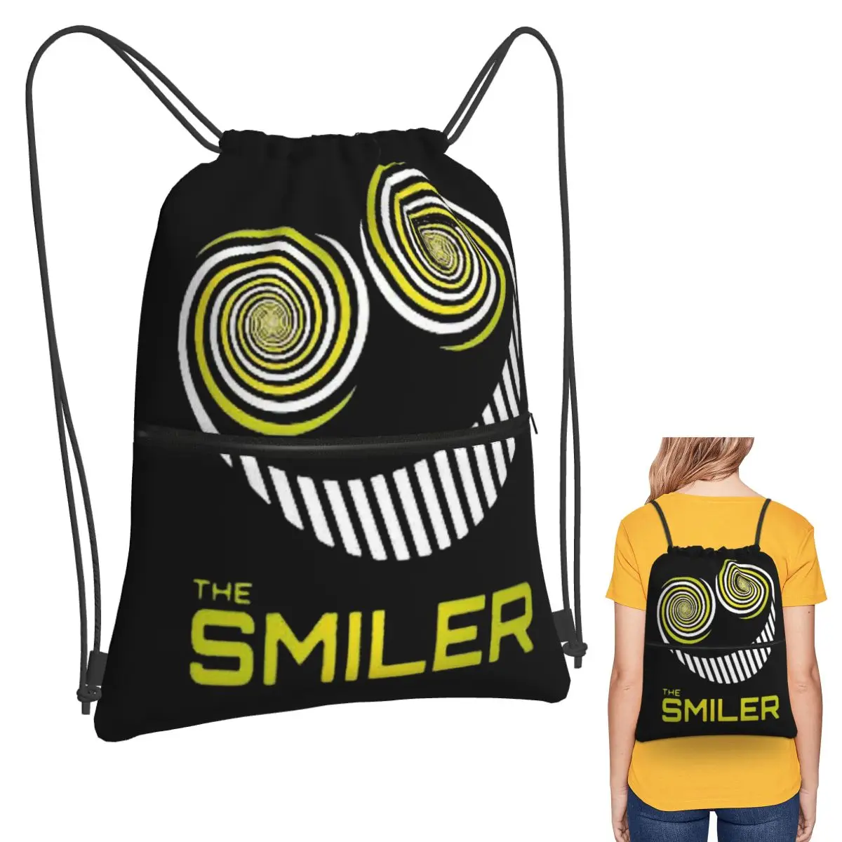 

The Smiler Alton Towers Merch Uk Active Backpacks Drawstring Bundle Pocket Sports Bag Book Bags for Travel Students