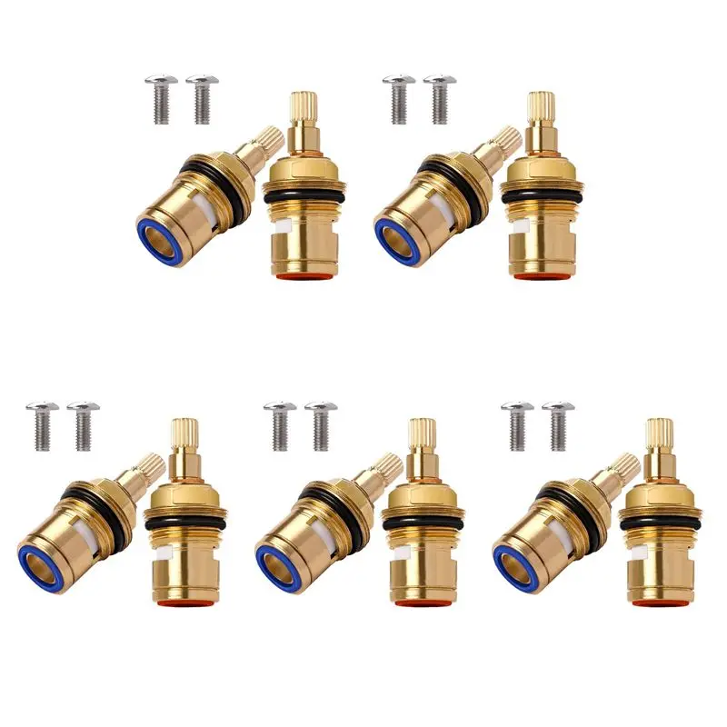 ac23-10pcs-真鍮ステムディスクカートリッジ蛇口バルブカートリッジ交換蛇口修理交換部品