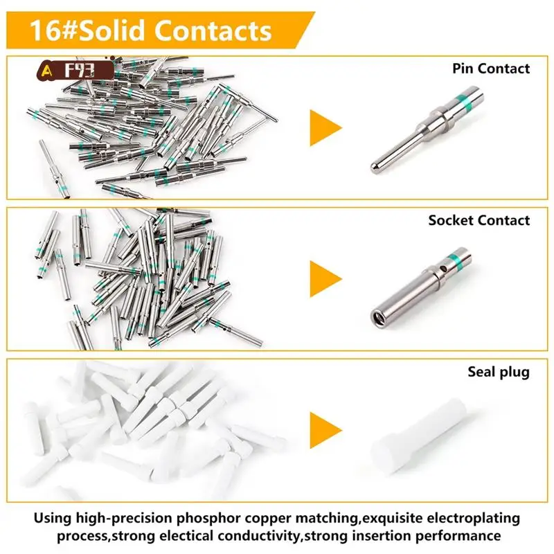 

AF93-338Pcs Dt Deutsch Connector Kit - 2 3 4 6 8 12 Pin Connectors, Crimping Tool, Removal Tool, Car Electrical Connector