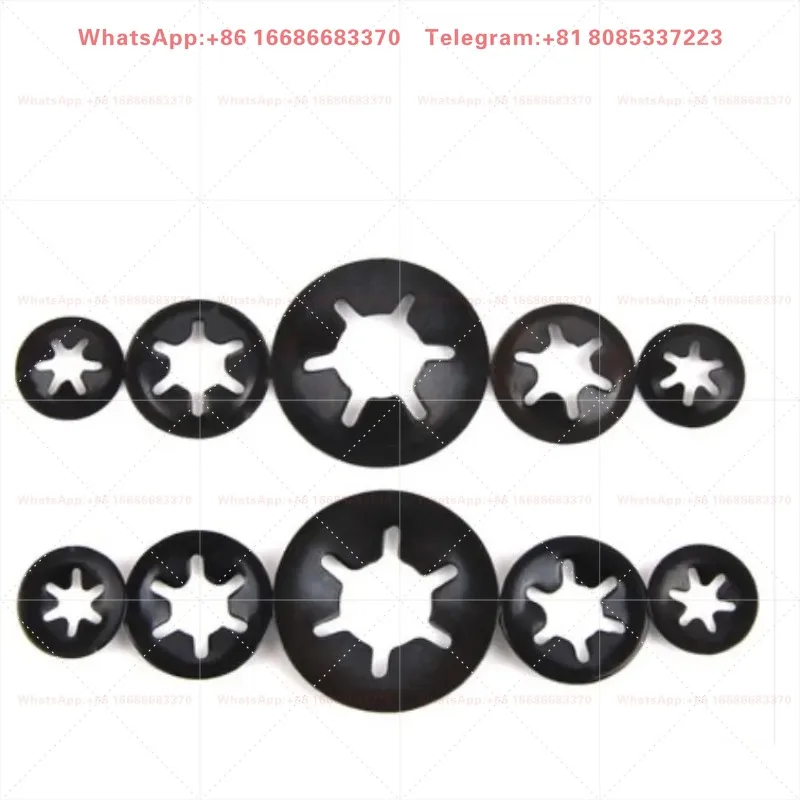 65 manganese steel shaft clamp, bearing clamp, retaining ring, flanged bearing clamp, plum blossom washer M2-M12