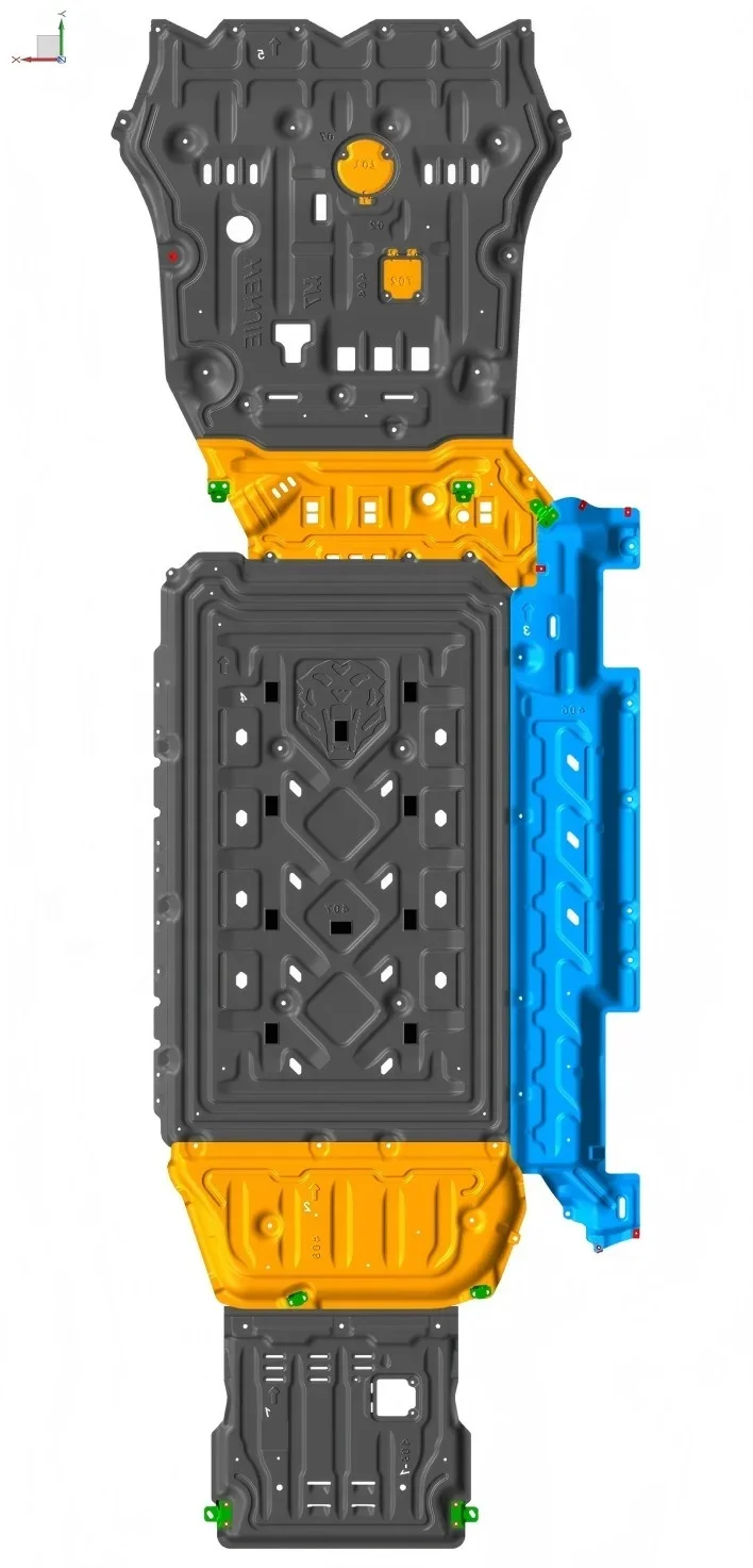 Car Chassis Battery Bottom Protection Defense Engine Cover Skid Plate Fit for AITO M5 M7 M8 M9 Accessories Auto Parts Alu 2.5MM