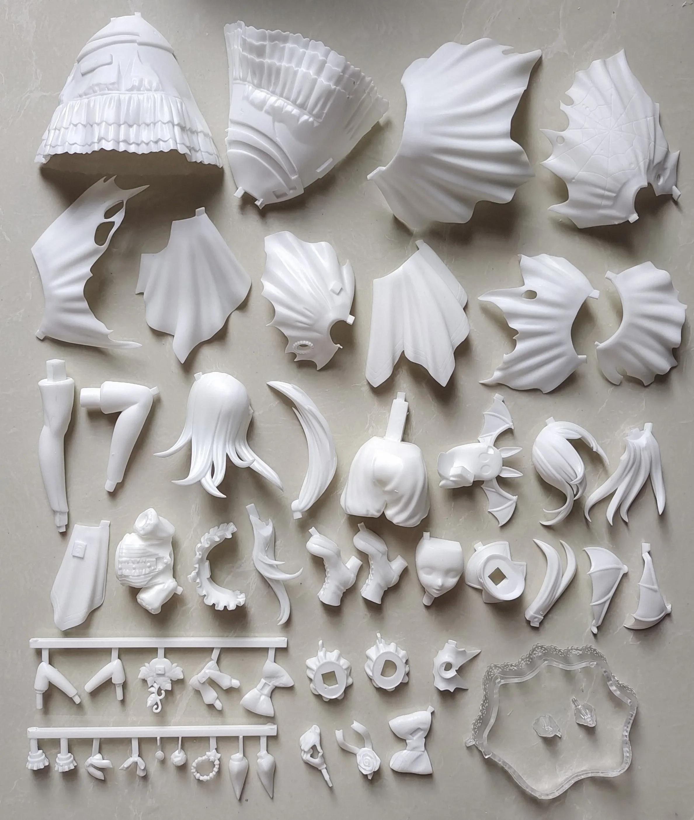 

1/8 Anime Rice Shower Pretty Derby Kit kawaii Resin GK DIY White Assembly GK Model Statue Toys doll Collection Gifts