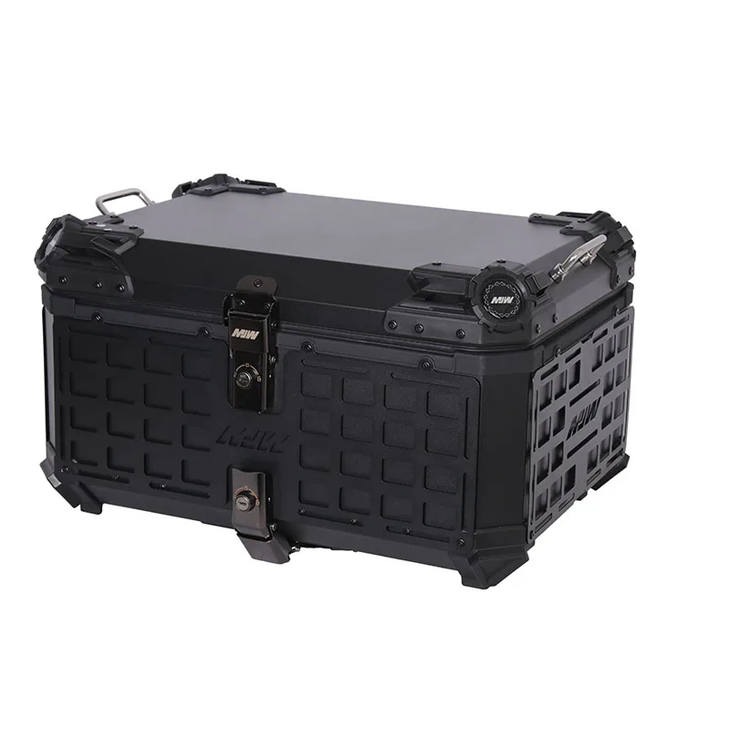 65L Motorcycle Rear Top Box Motorbike Tail Trunk Easy Installation Large Capacity Storage Case for Motorbike Camping & Travel
