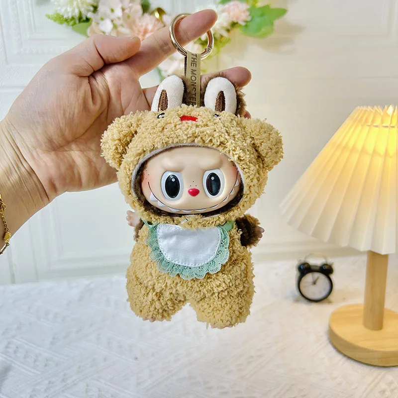 Cute Clothes for 17cm Labubu Idol Dolls Plush Doll'S Clothes Kawaii No Doll Outfit Accessories Korea Kpop Exo Clothing Hoodie