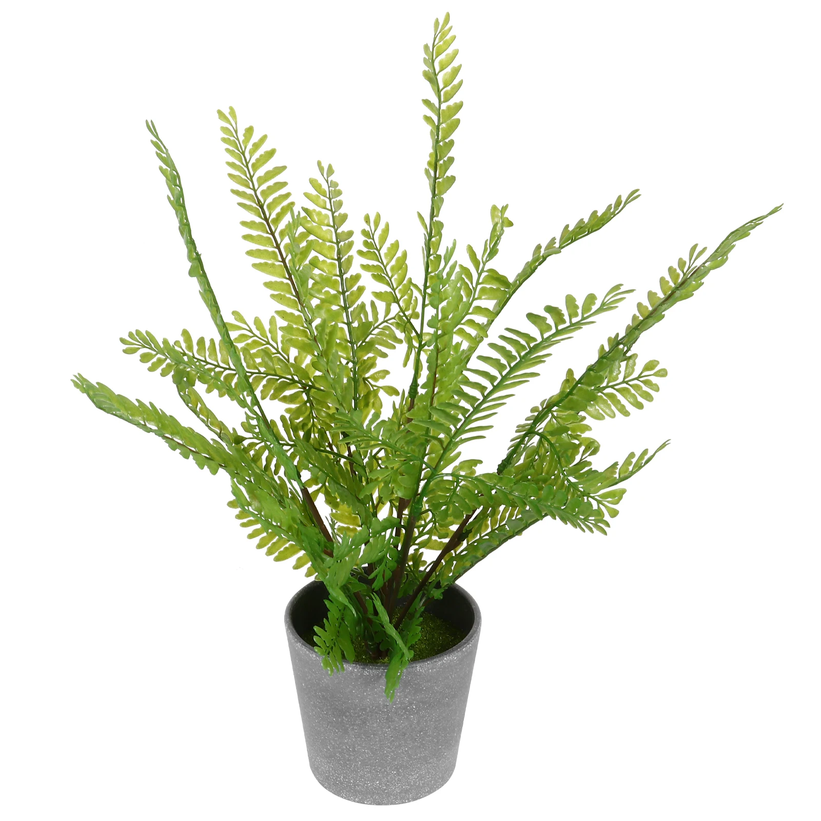 

1pc Simulation Fern Plant Ornament Plastic Green Faux Bonsai Decoration Garden Balcony Office Artificial Mini Bonsai
