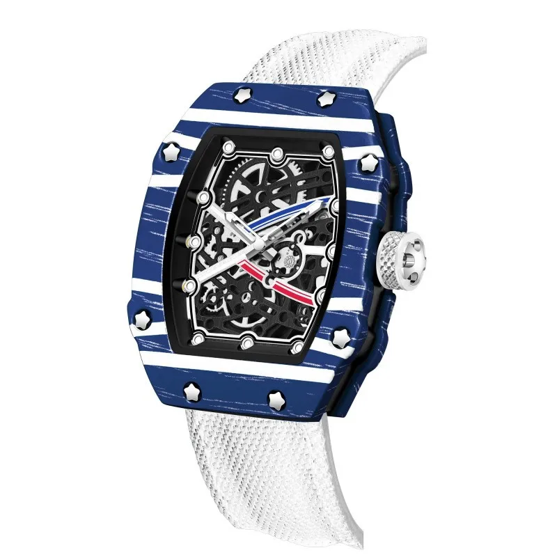Men's Tonneau Quartz Watch, Ultra Slim Design