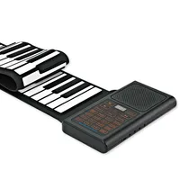 Good Quality Factory Price 61 Keys Travel Digital Electric Soft Keyboard Roll Up with MIDI