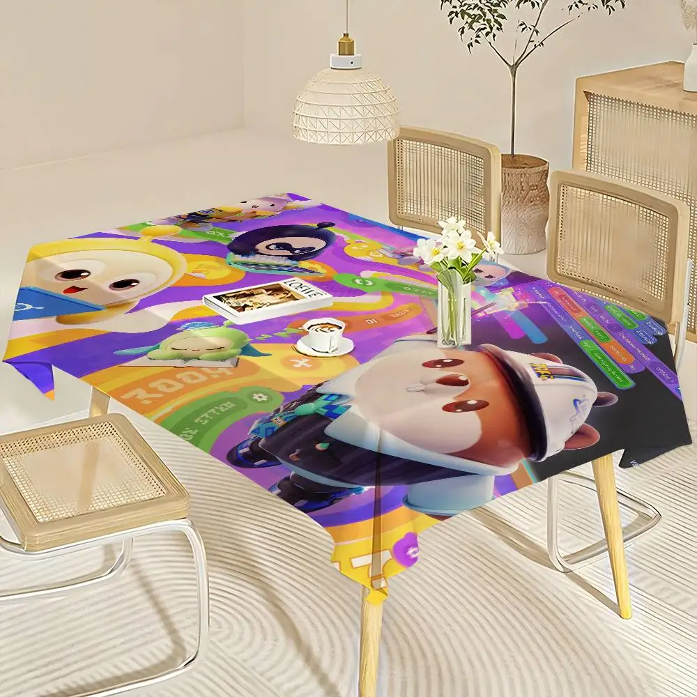 Game Egg Party Table Cloth Rectangular Stain Tablecloth Oilcloth Mantel Mesa Impermeable Tablecloth Decoration