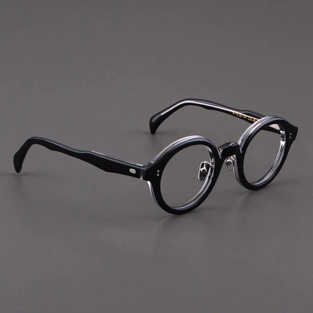 

NEW Men's and women's eyeglass frames acetate retro oval frame fashion design can be equipped with myopia lenses eyeglass frames