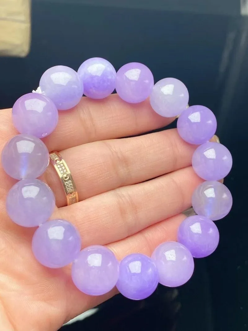 Gelang biji ketan es gelang violet pria dan wanita