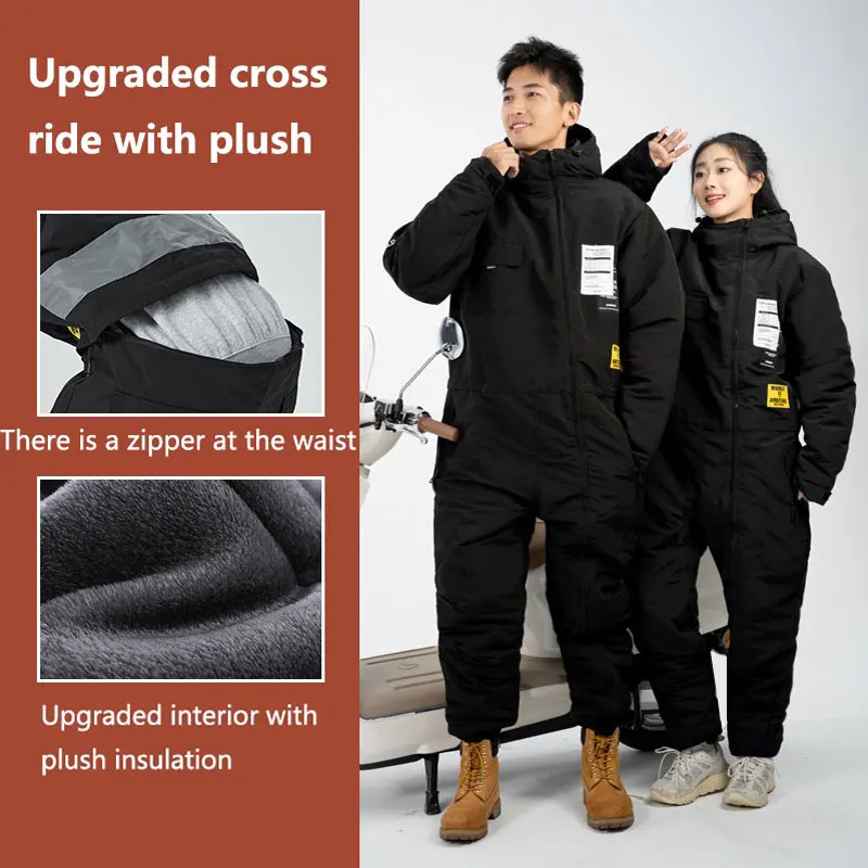 Motorcycle Snow-proof Clothing Cold-proof Electric Vehicle Windbreaker Winter Skiing Fishing And Riding Cold-proof Clothing