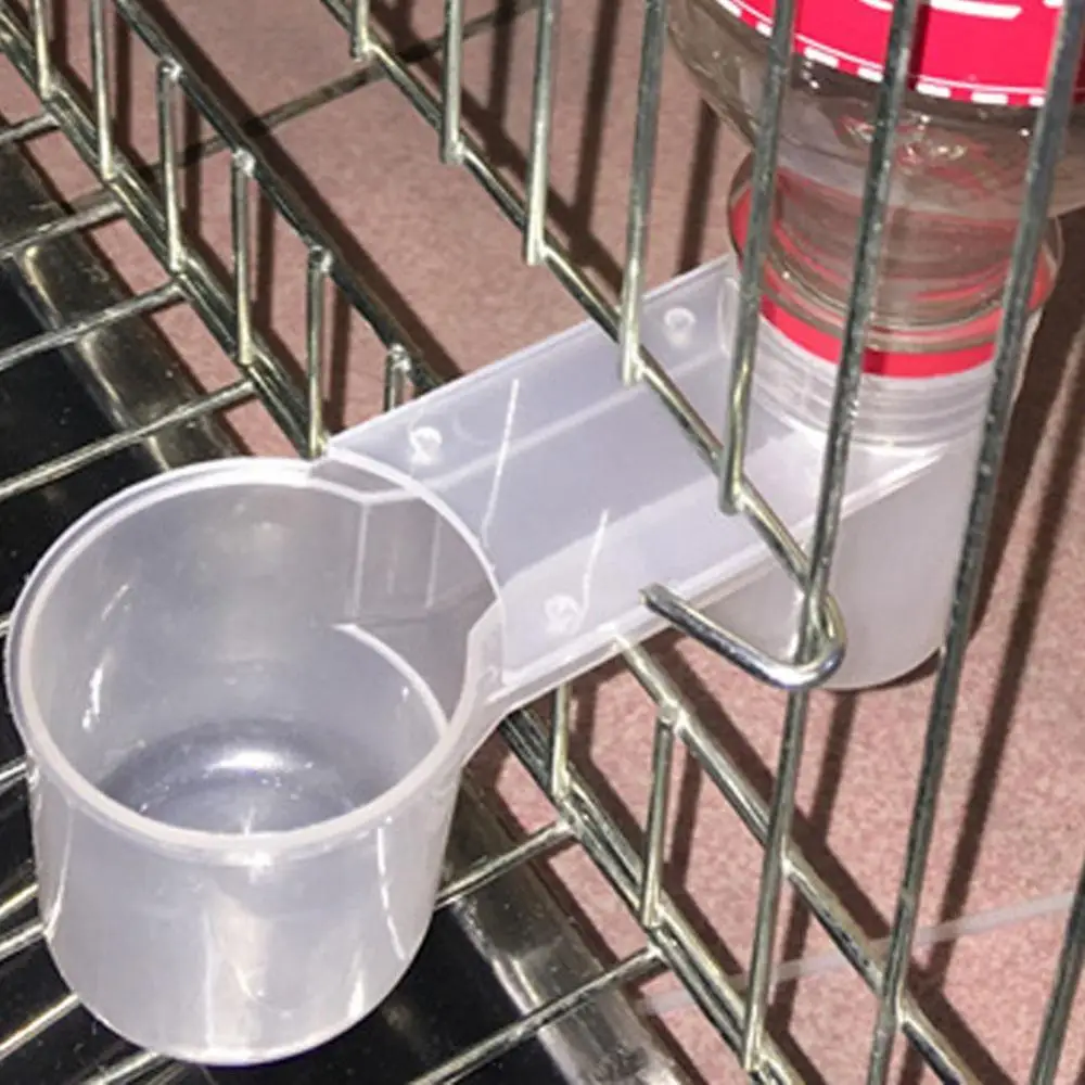 

Practical Plastic Water Drinker Cup Feeder Drinking Bowl for Bird Pigeons Parrot Bird Feeders
