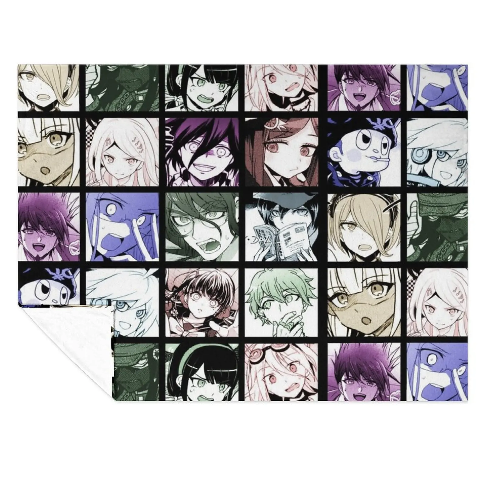 

DRV3 Manga Collection (Colored) Throw Blanket Custom Luxury St Decorative Beds Blankets