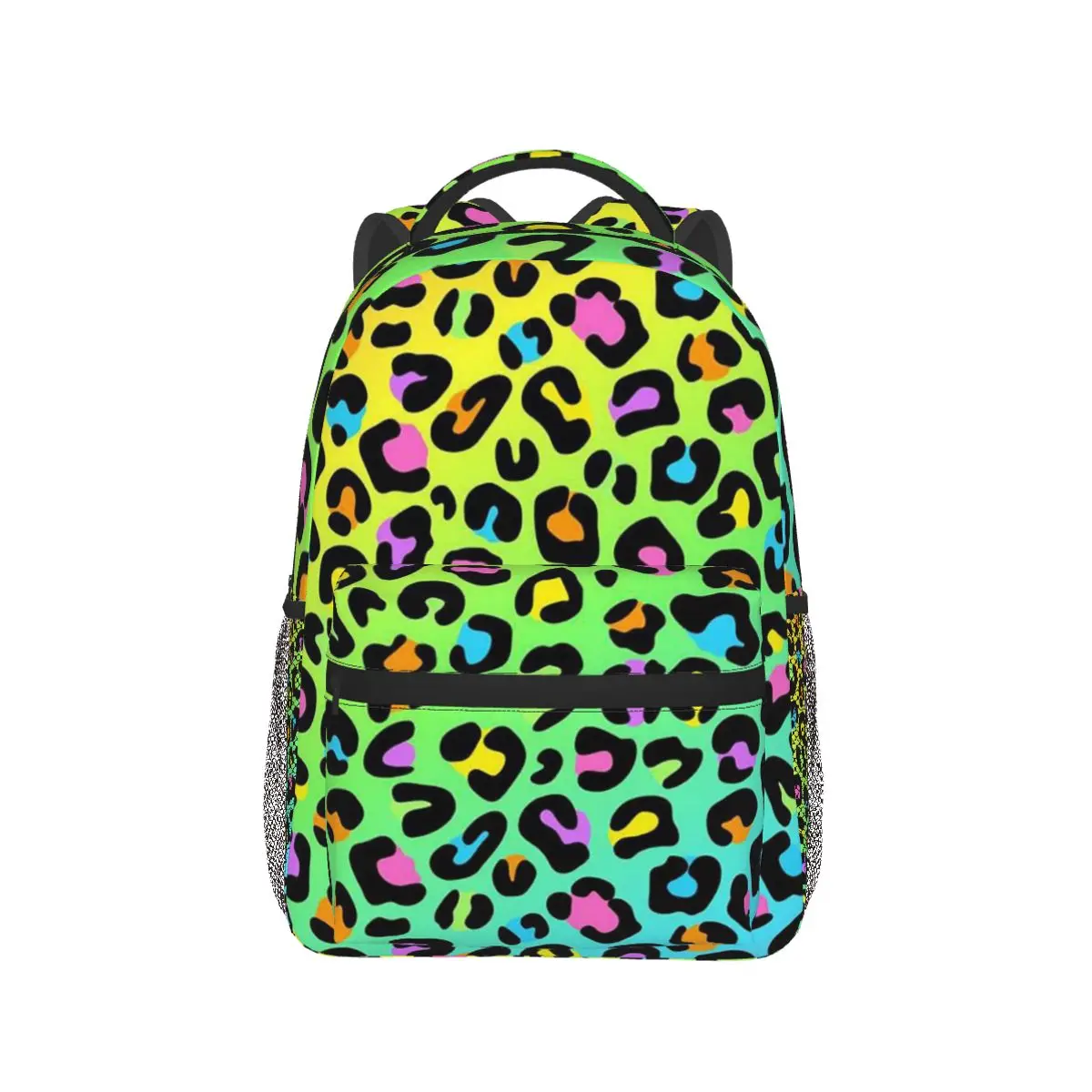 

Colorful Wild Leopard Skin Animal Backpack Hot Sale Daypack Large Capacity Kids BookBag School Bag Shoulder Bags for Men Women