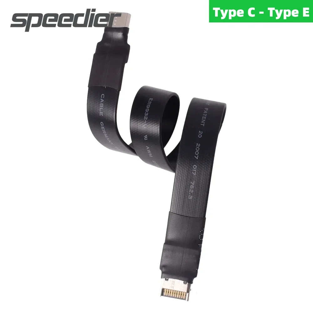 USB 3.2 GEN2 10Gbs Type-E to Type-C Extension Cable Internal USB3.1 E C Type Male to Female Cable Screw Holes A4 ITX Motherboard