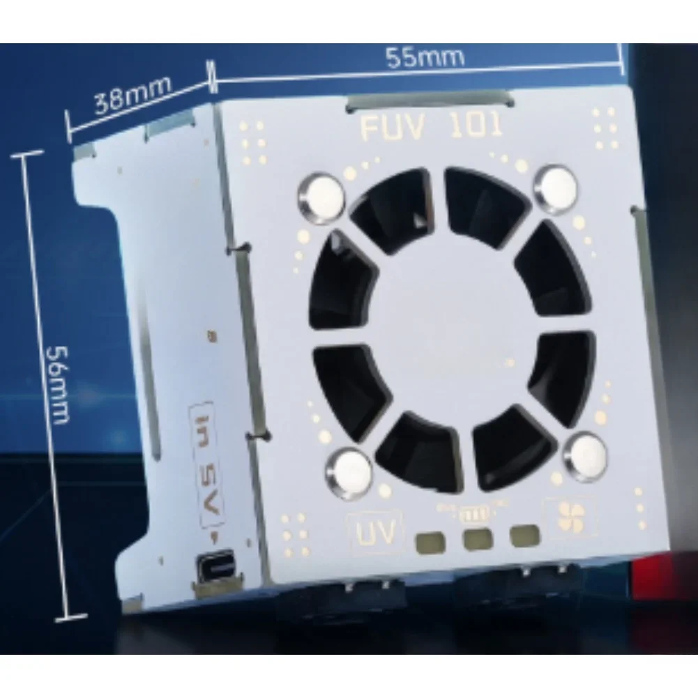 

1pc UV Curing Cooling Fan 3W Power Fast Curing Cooling Fan 395nm Wavelength FOR Heat Dissipation Bonding Material Hardening