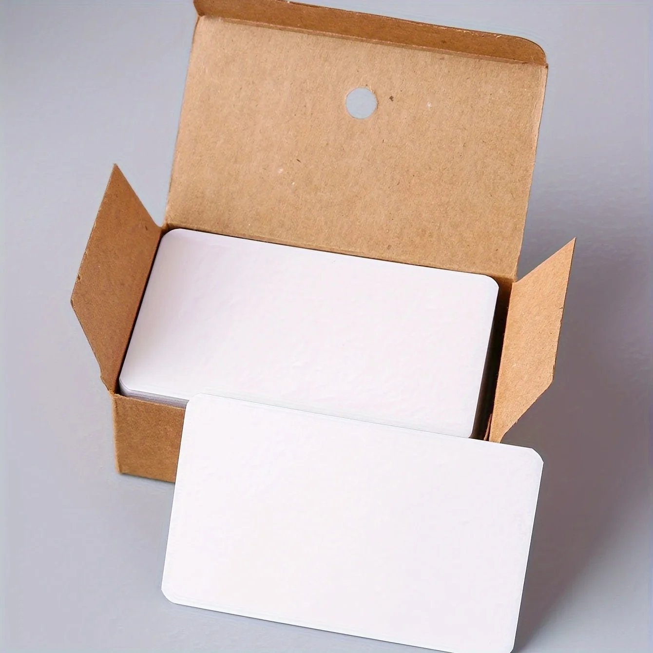 1Box Cardboard Blank Business Cards Thank You Cards DIY Index Flash Cards Memory Study Cards Thick Paper for Office School
