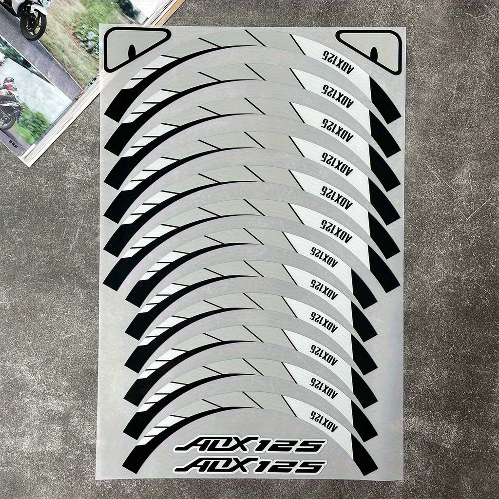 مجموعة واحدة من ملصقات رسومات الدراجات النارية ADX125، رائعة لحقائب الظهر وأجهزة الكمبيوتر المكتبية وصناديق الأدوات وديكور محبي الدراجة"