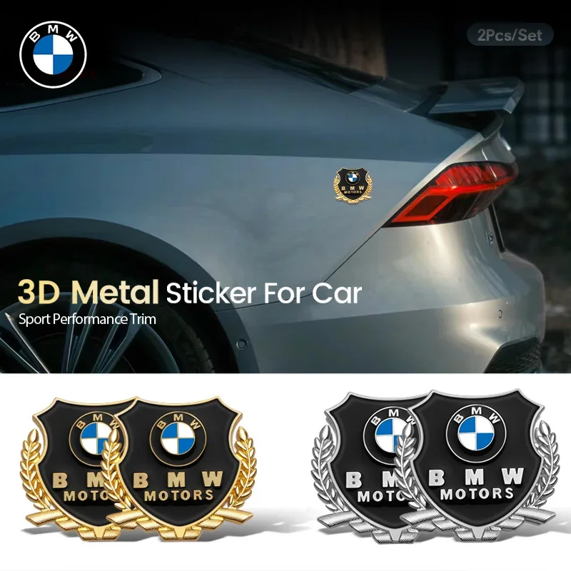 3D Metal Car Stickers Body Tail Emblem Badge Decals For BMW M E46 E90 E60 F30 E39 F10 F20 E87 E36 F20 E92 1 2 3 5 Series X1 X3 X