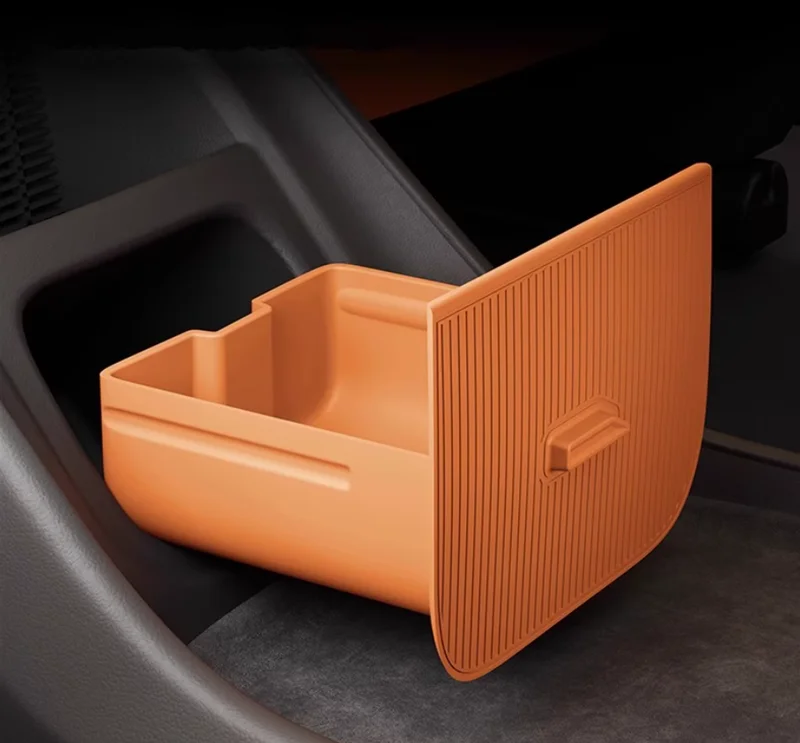 

For Xiaomi YU7 2025 2026 Silicone Sunglasses Storage Box under Center Console Hidden Storage Case Interior Modified Accessories