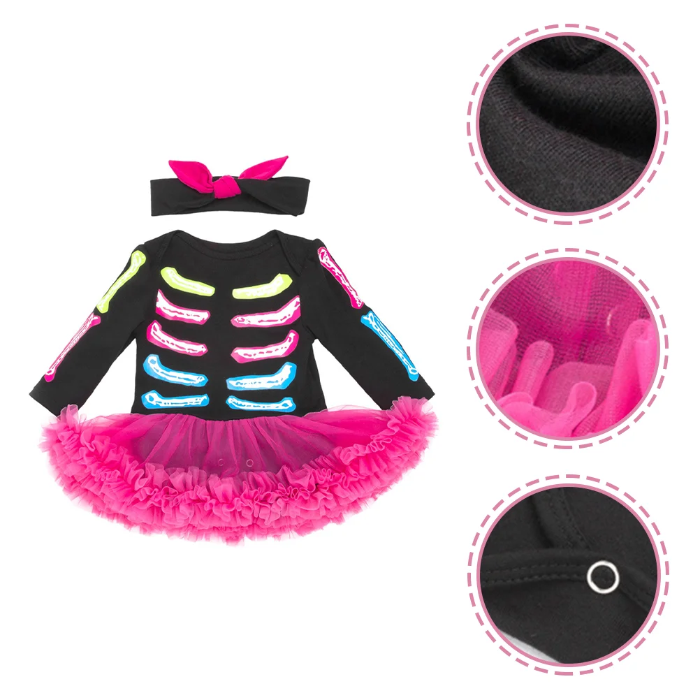 Headband Black Festival Dress Halloween Baby Clothes Girl Outfit Skirt Newborn Costume