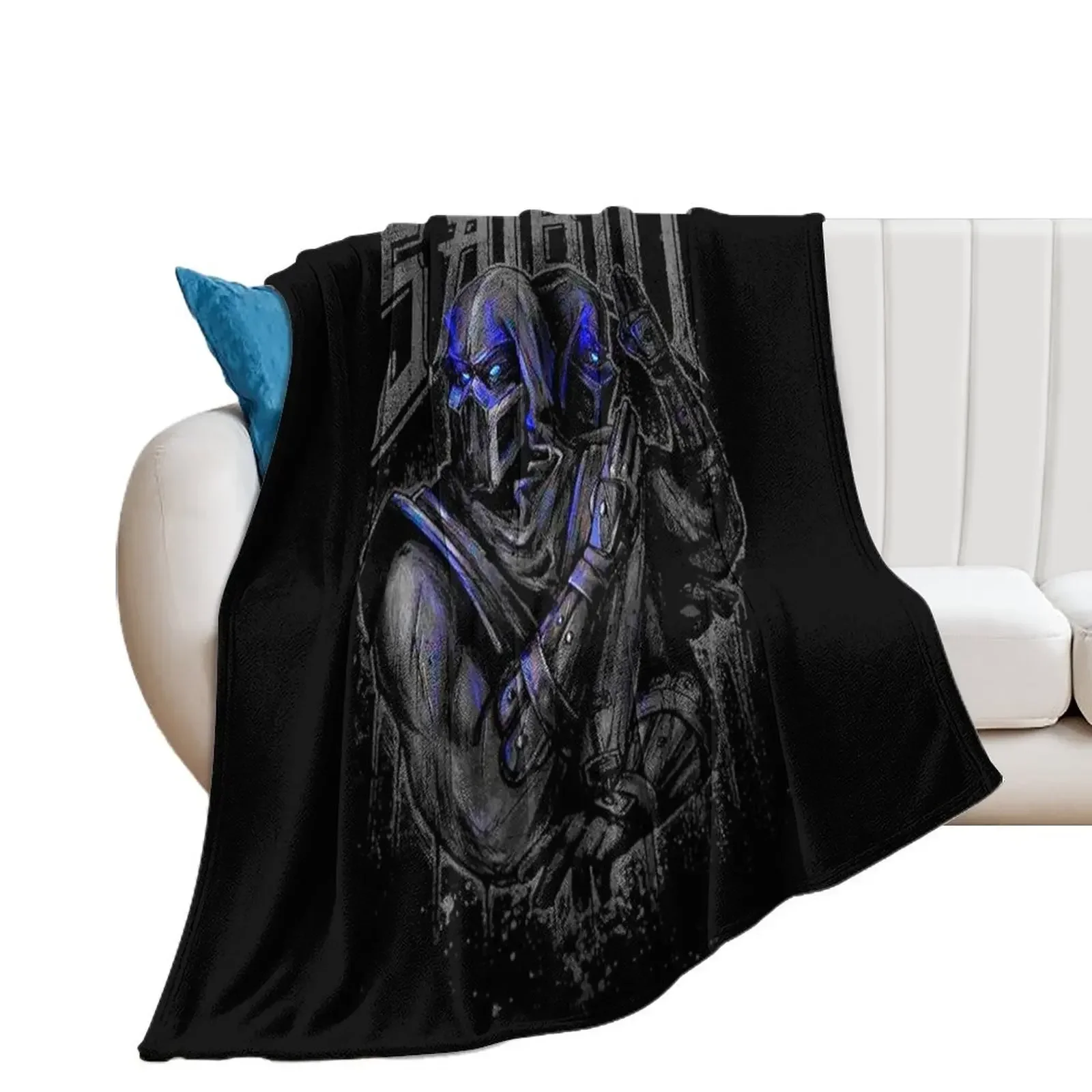 

Mortal Kombat Noob Saibot Double Team Throw Blanket Thermal Soft Plaid Thermals For Travel Cute Plaid Blankets