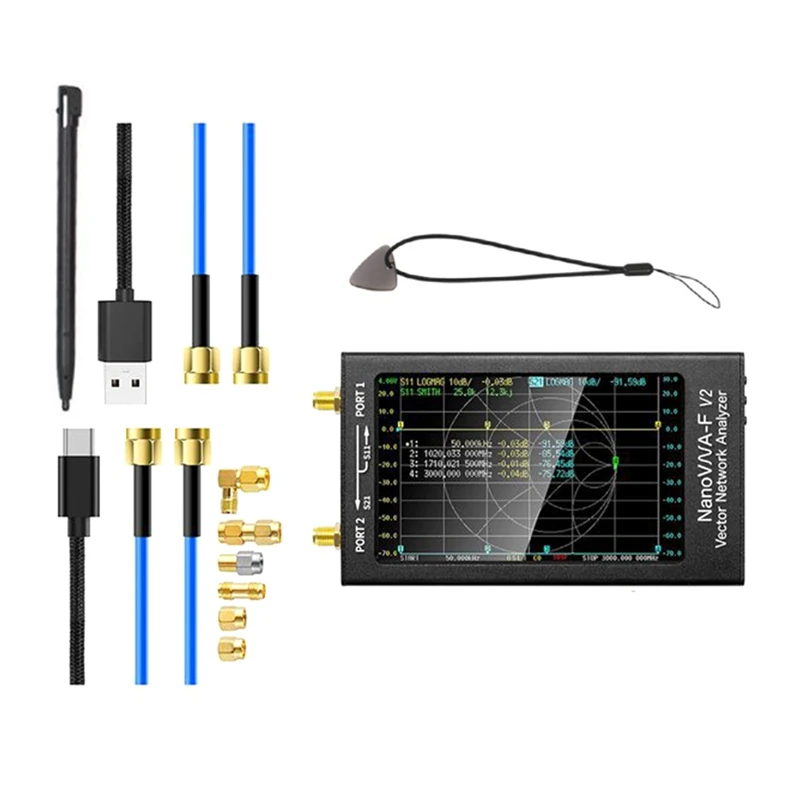 Nanovna-F V2 Network Analyzer HF VHF UHF VNA With 5000Mah-Measuring S Parameters