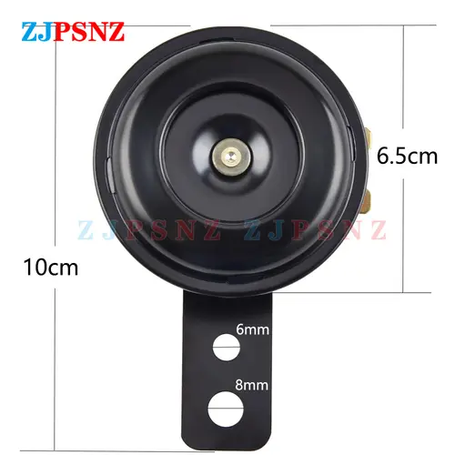 Universal Scooter Horn 6V 12V 24V 36V 48V 60V 72V E-Bikes Motorcycle Electric Horn Kits 110db Waterproof Round Loud Horn Speaker - Image 2