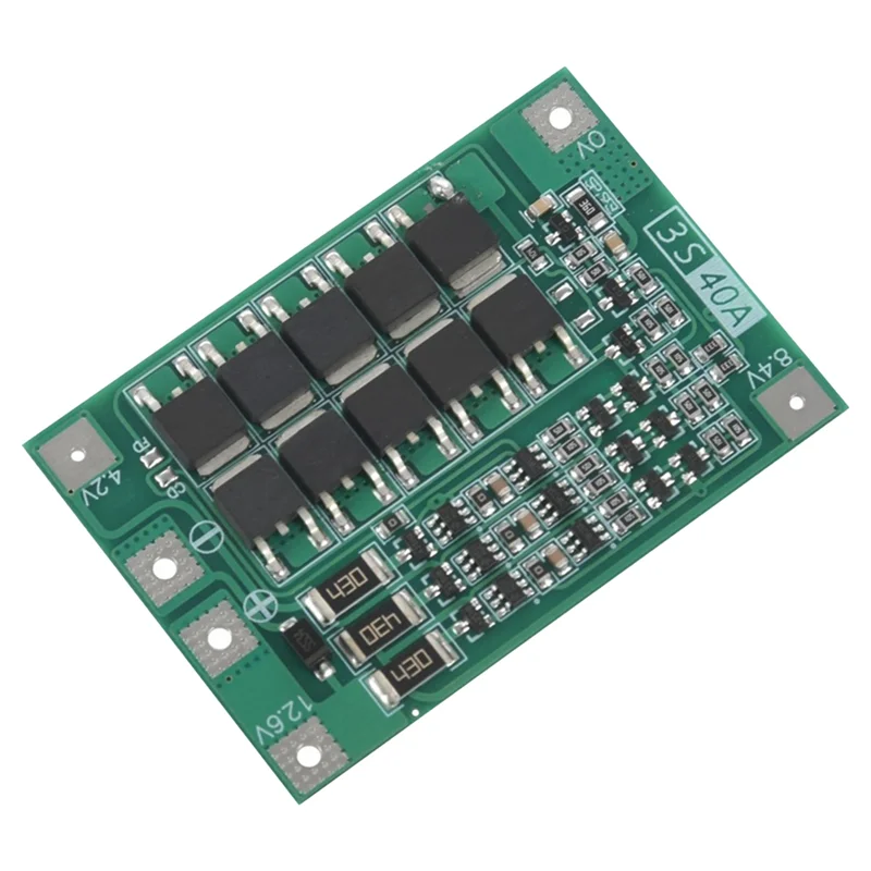 3S 40A Protection Board for Screwdriver 12V Li-Ion 18650 BMS Battery Board with Balance Liion Battery Cell Pack Module