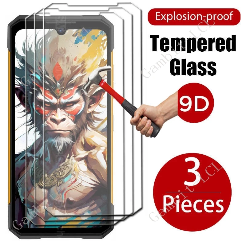 3PCS For Doogee Blade 10 Max Power Ultra GT V40 Fire 6 S Cyber Punk S118 S200 X V Max Plus Screen Protector Tempered Glass Film