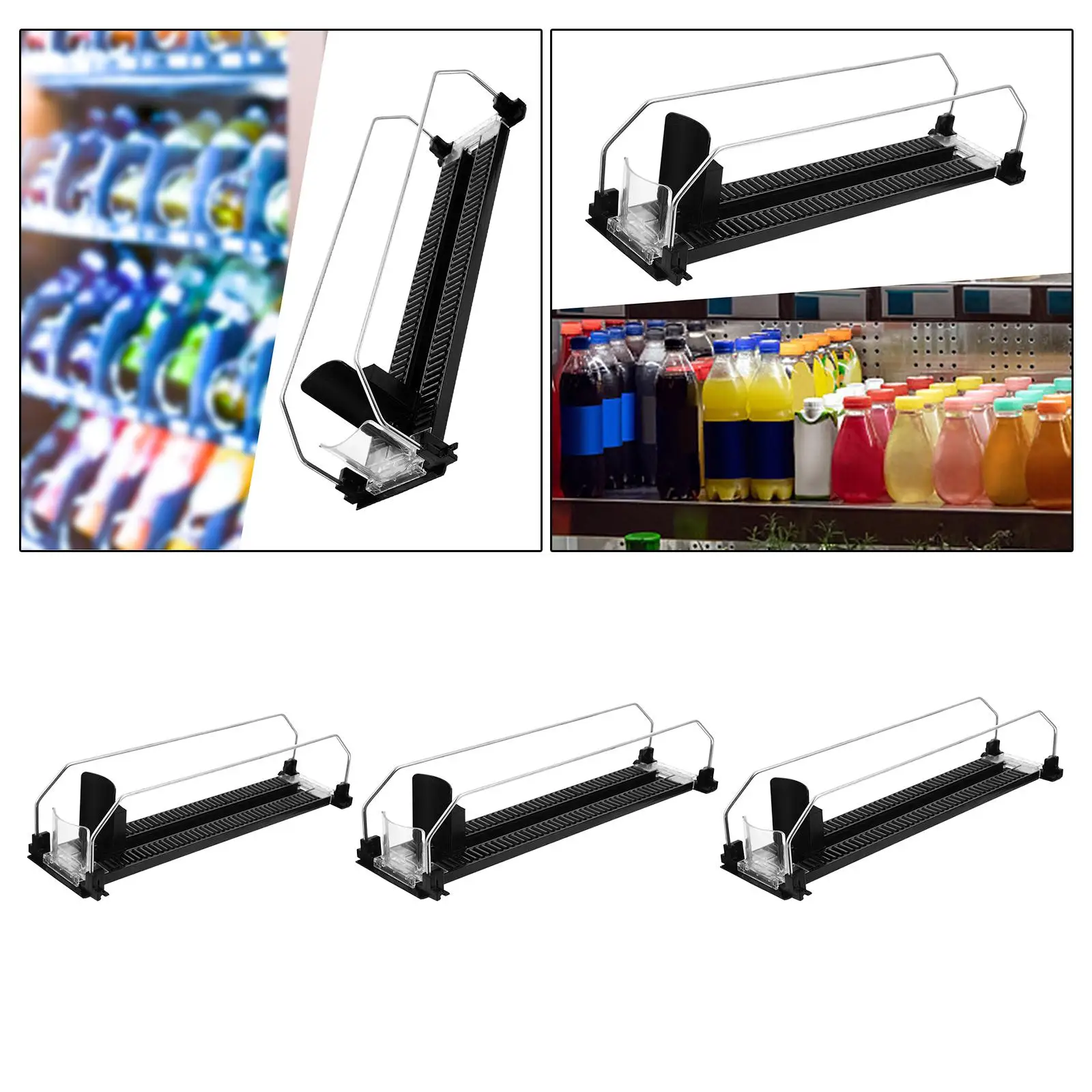 

Drink Organizer Pusher Drink Bottle Self Pushing Dispenser for Fridge Pantry