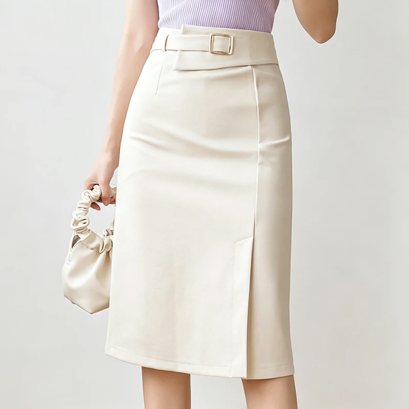 Women Office Pencil Skirts 2026 New Autumn Elegant Slim High Waist