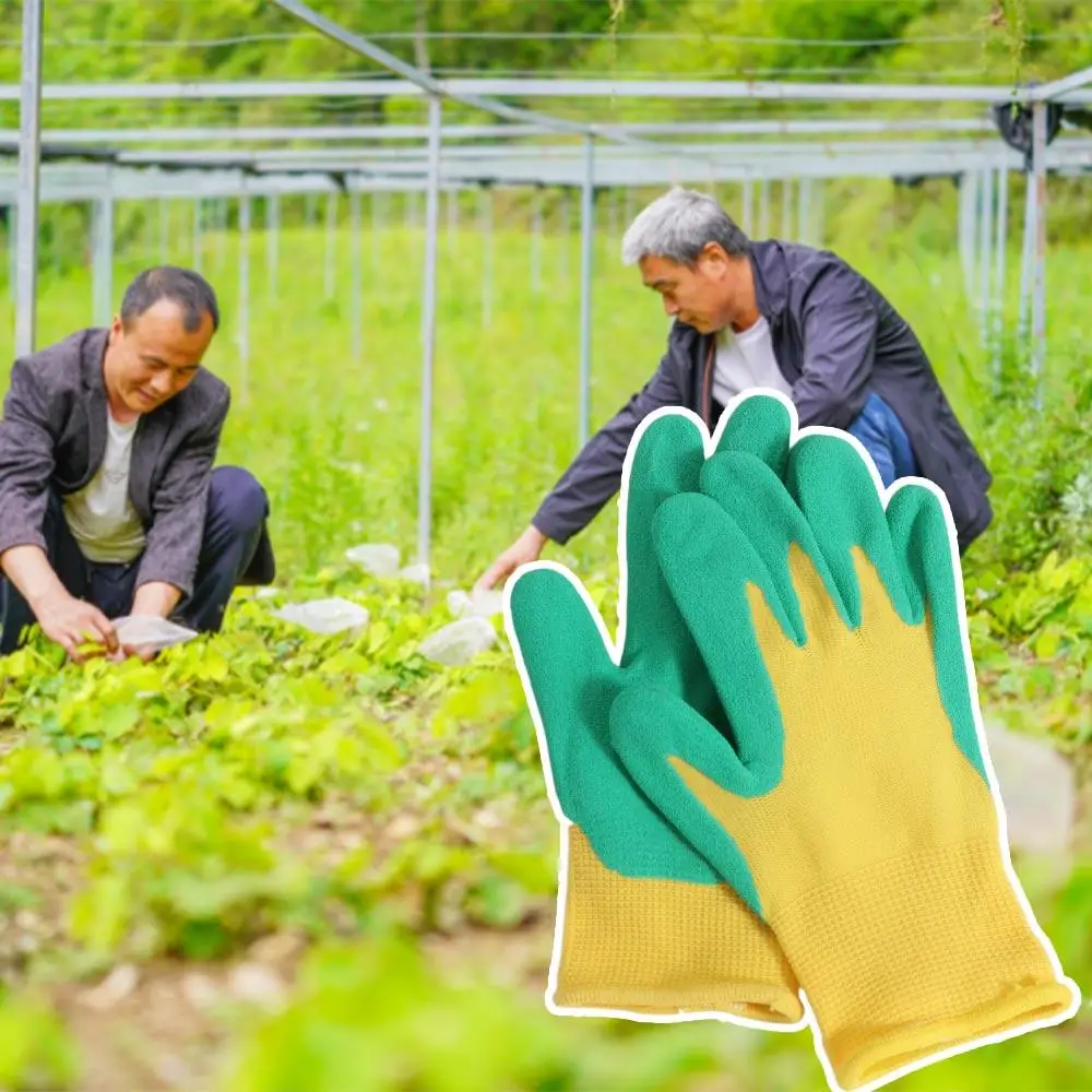 Sarung tangan berkebun anak, sarung tangan pelindung tahan air Anti gigitan potong tahan debu mengumpulkan kerang 1 pasang