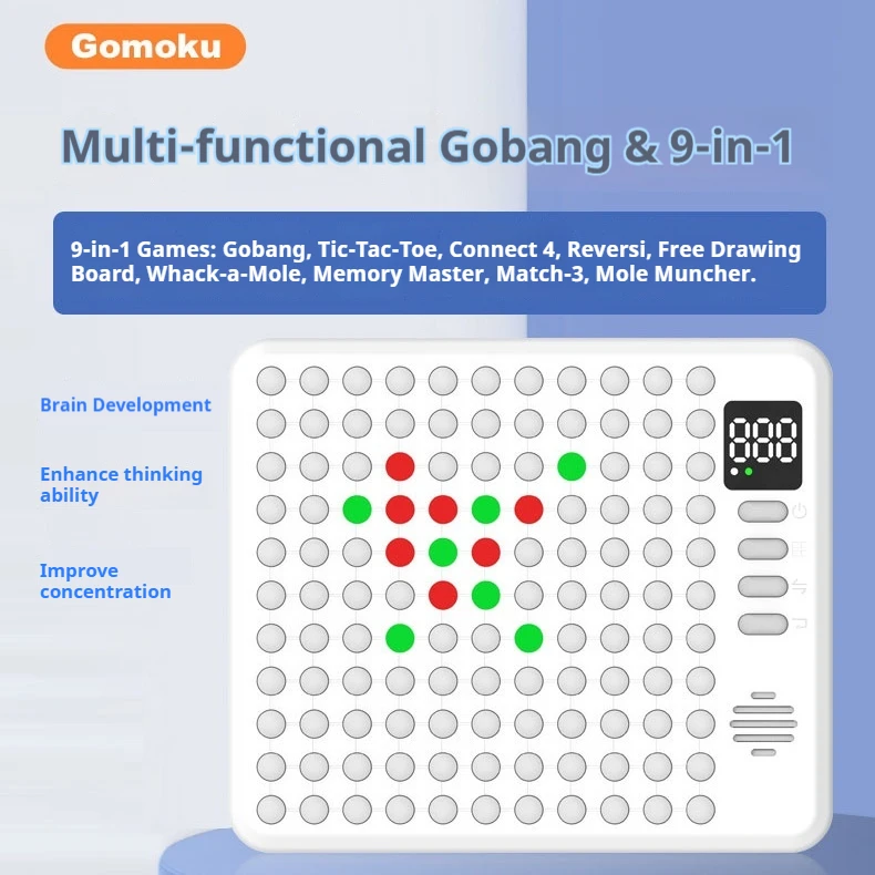 AI الذكية رقعة الشطرنج Gomoku Reversi Go لعبة الداما Tic Tac Toe 17 وضع الألعاب AI تدريب الاطفال الدماغ التدريب لعبة ألغاز الإلكترونية