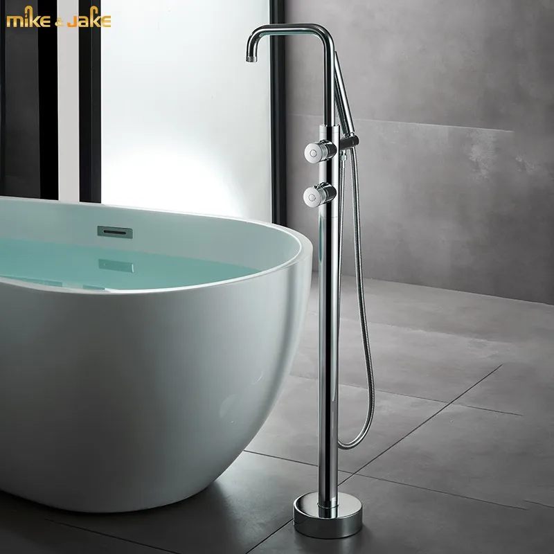 

Thermostatic bathtub floor faucet bath stand thermostatic tap chrome brass floor standing mixer constant thermost mixer