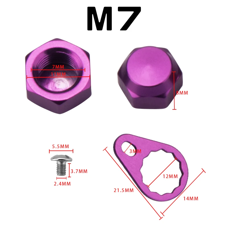 DEUKIO M7 S Markenmutter für Links-/Rechtshänder mit Sicherungsscheiben und Schrauben für Baitcasting-Angelrollen, DIY-Teile, Modifikation – Detail 7