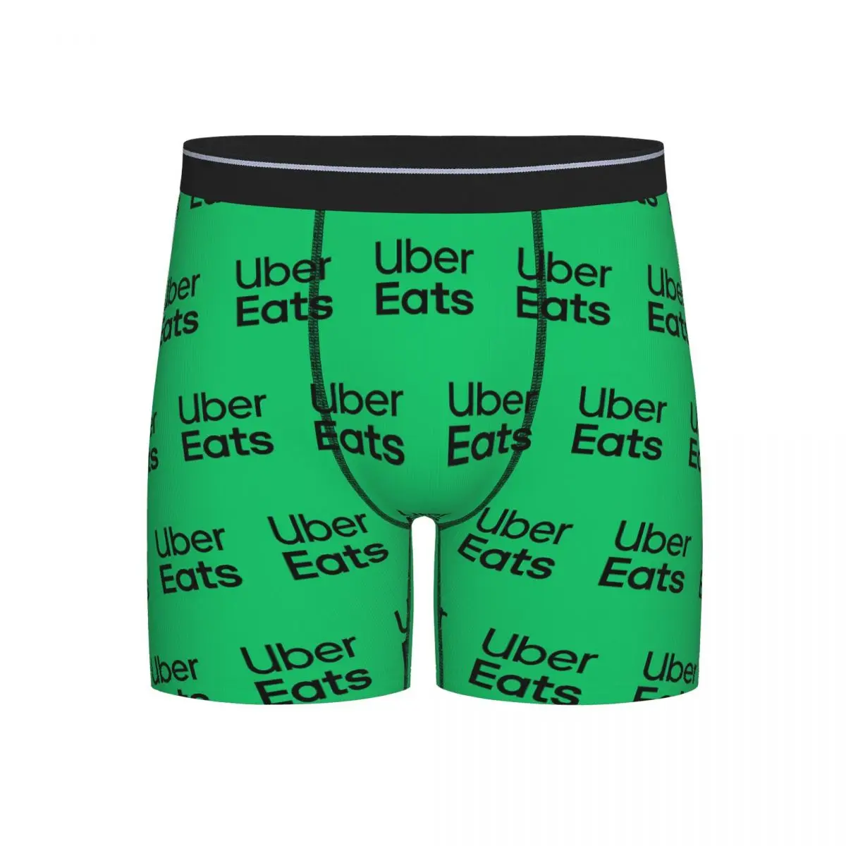 

Long Boxer Underpants Shorts Uber Eats Delivery Service,Custom Pin Buttons Panties Men Breathable Underwear for Homme Man Gift