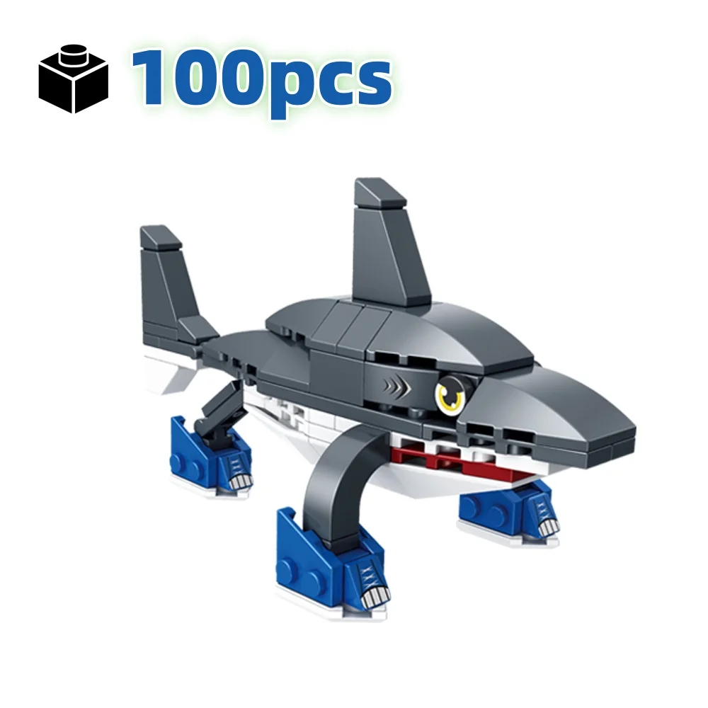 

Popular 4-in-1 Building Blocks Kit Tungtungtungsahur MOC Style Creative Technical STEM Learning Gift