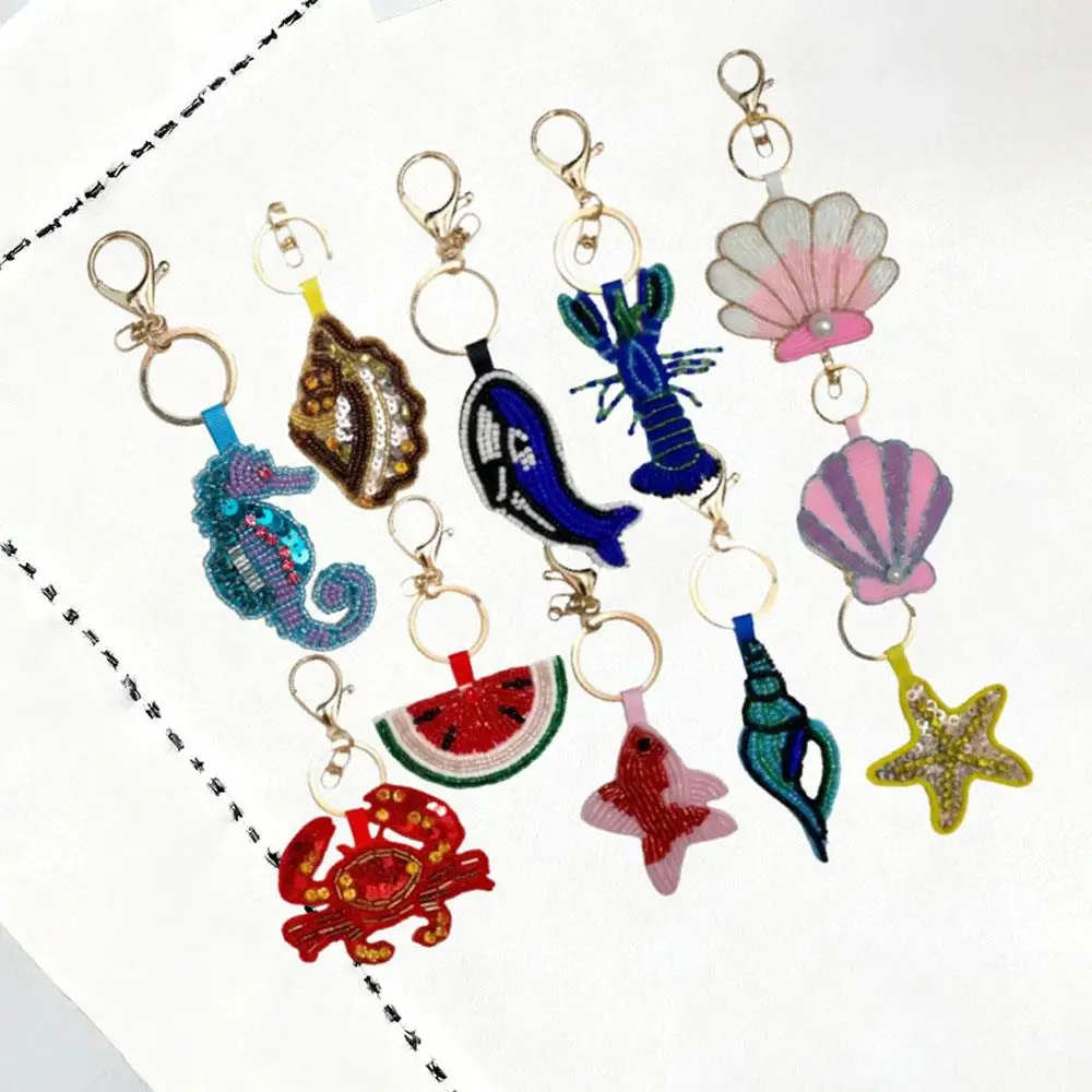 المفاتيح للحقائب قلادة التصحيح الحبل معلقة المفاتيح مطرز الخياطة قلادة حقيبة يد سحر لطيف ثلاثية الأبعاد اليدوية حقيبة سحر