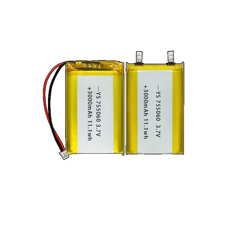20pcs 755060 3.7V 3000mAh Lithium Polymer Battery Lipo Li-Polymer Cells for Power Bank Tablet PCs Laptops Beauty Instruments