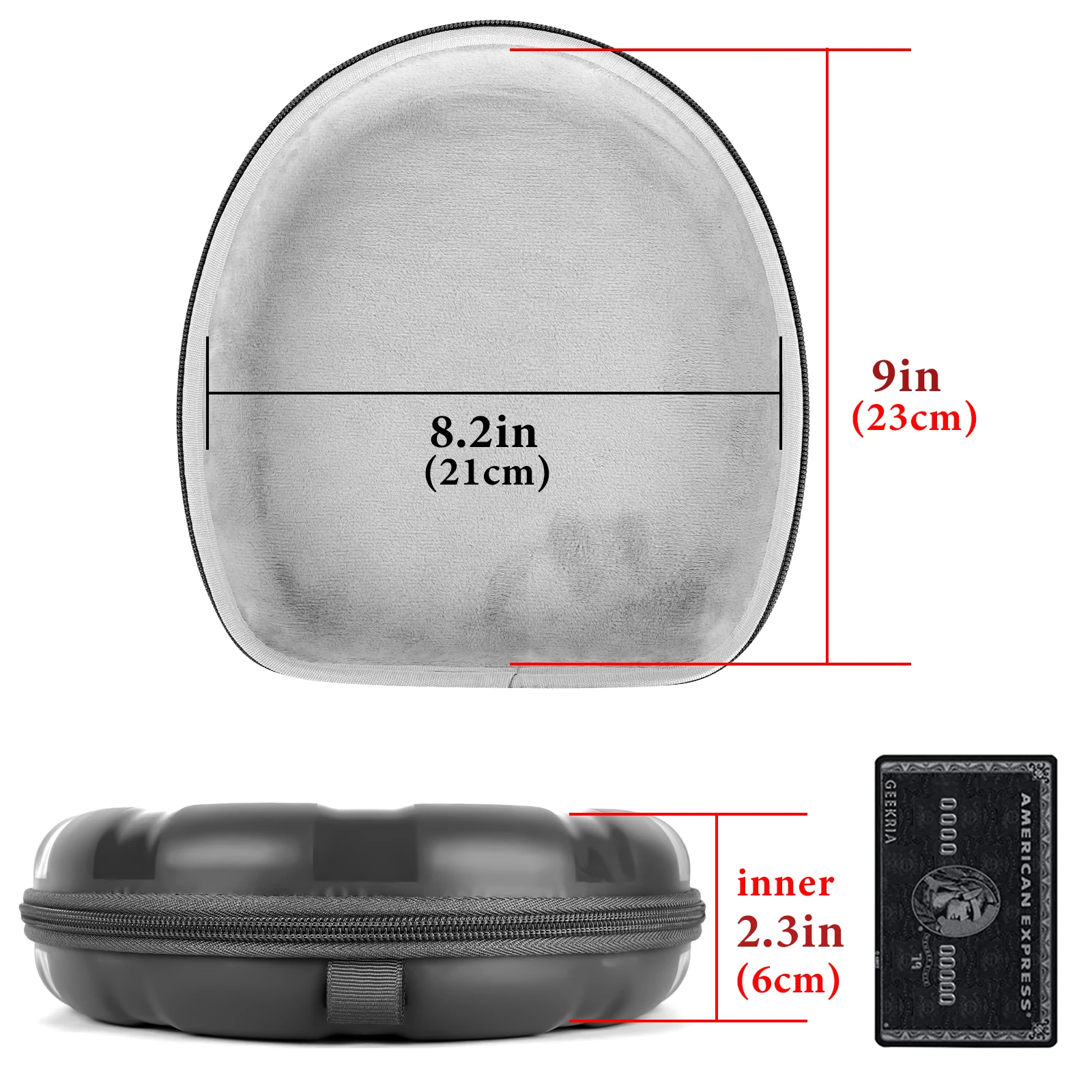 Funda para auriculares Geekria Shield compatible con B&O Beoplay H95, H9, H9 3.a generación, H9i, H8, H7 H6, H4, H2
